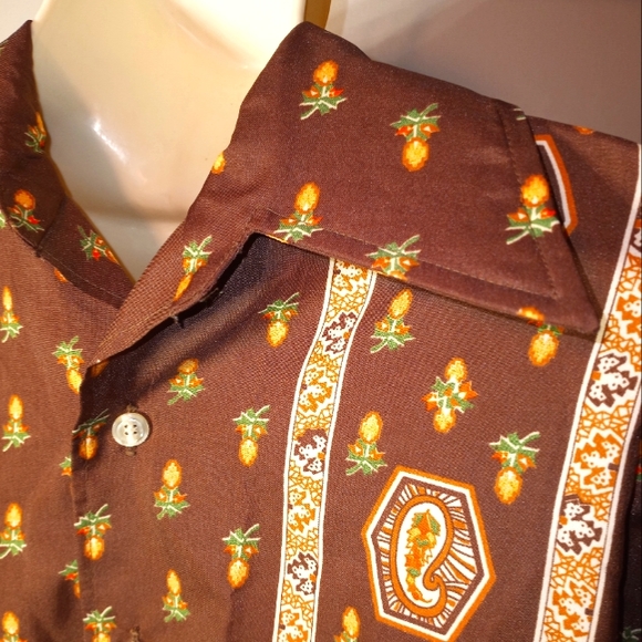 1960s golden arrow button up. Sz s - Picture 6 of 7